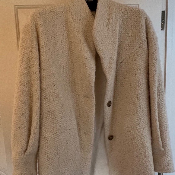 Iro Boucle Cream coat - Picture 1 of 4